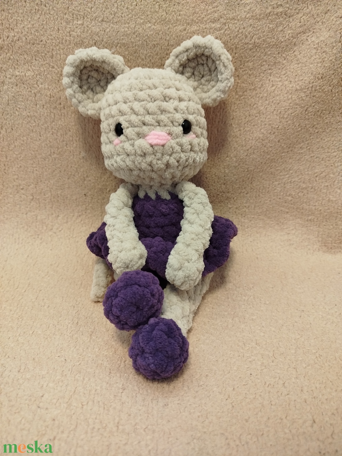 Horgolt balerina egér - játék & sport - plüssállat & játékfigura - egér - Meska.hu