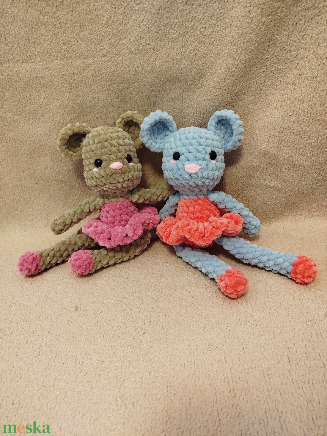 Horgolt balerina egér - játék & sport - plüssállat & játékfigura - egér - Meska.hu