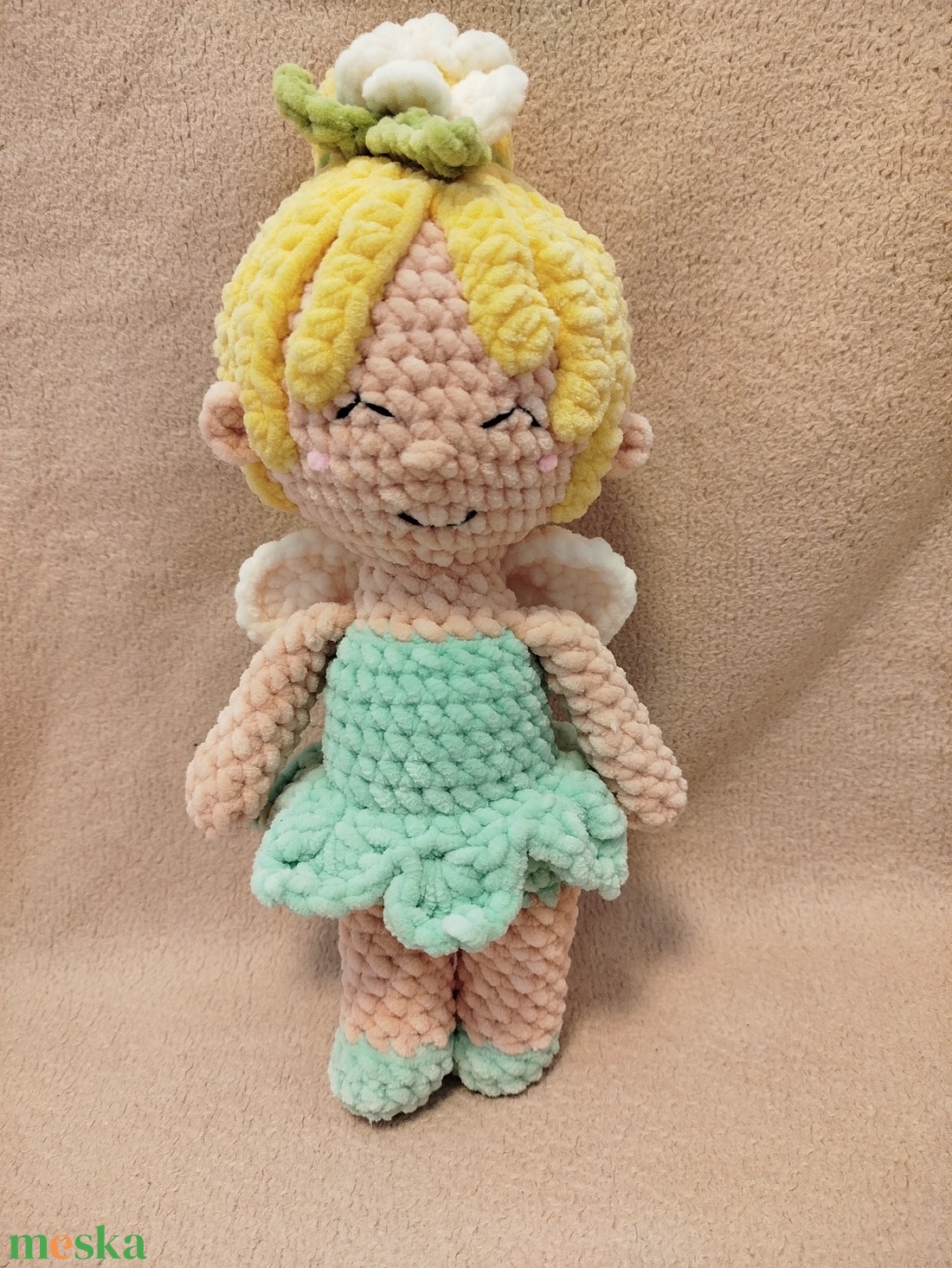 Horgolt tündér - játék & sport - plüssállat & játékfigura - más figura - Meska.hu