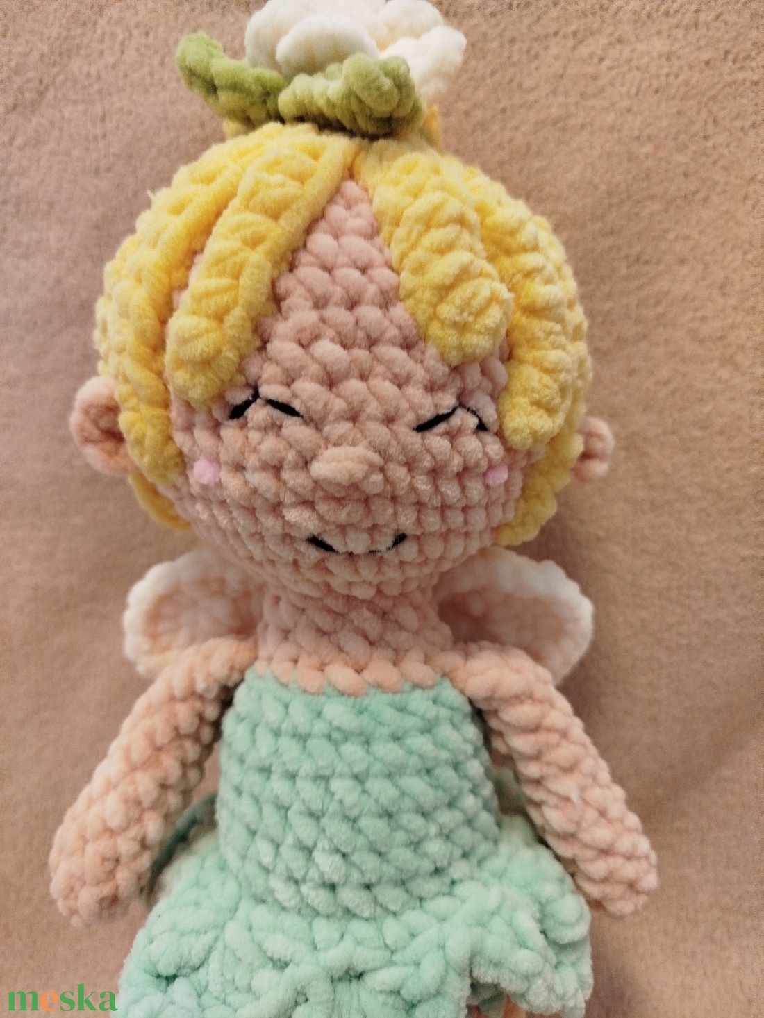 Horgolt tündér - játék & sport - plüssállat & játékfigura - más figura - Meska.hu