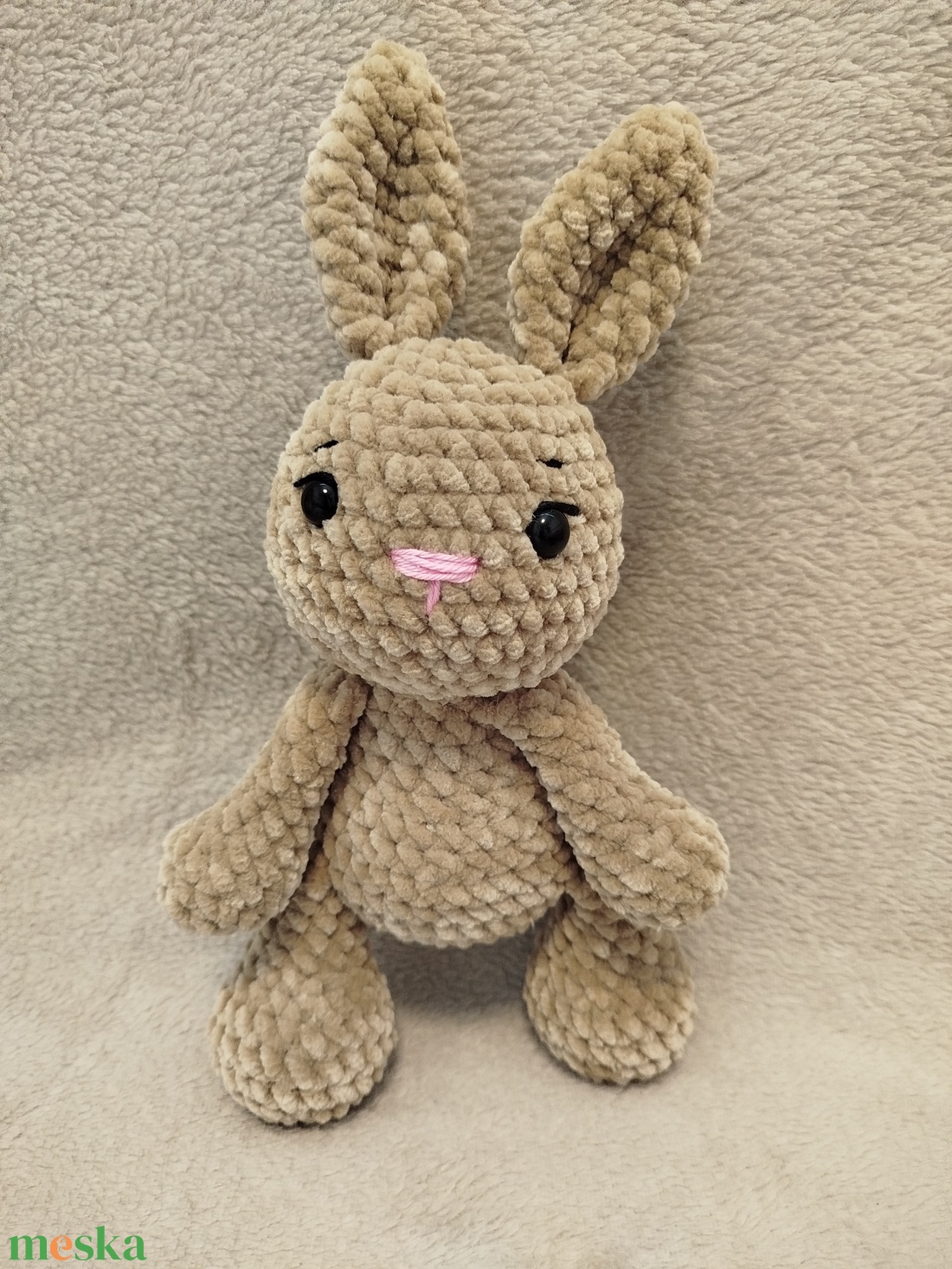 Horgolt nyuszi - játék & sport - plüssállat & játékfigura - nyuszi - Meska.hu