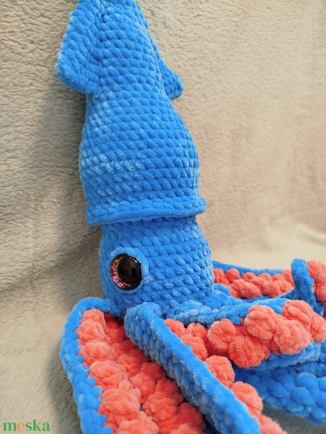 Horgolt ÓRIÁS TINTAHAL - játék & sport - plüssállat & játékfigura - más figura - Meska.hu