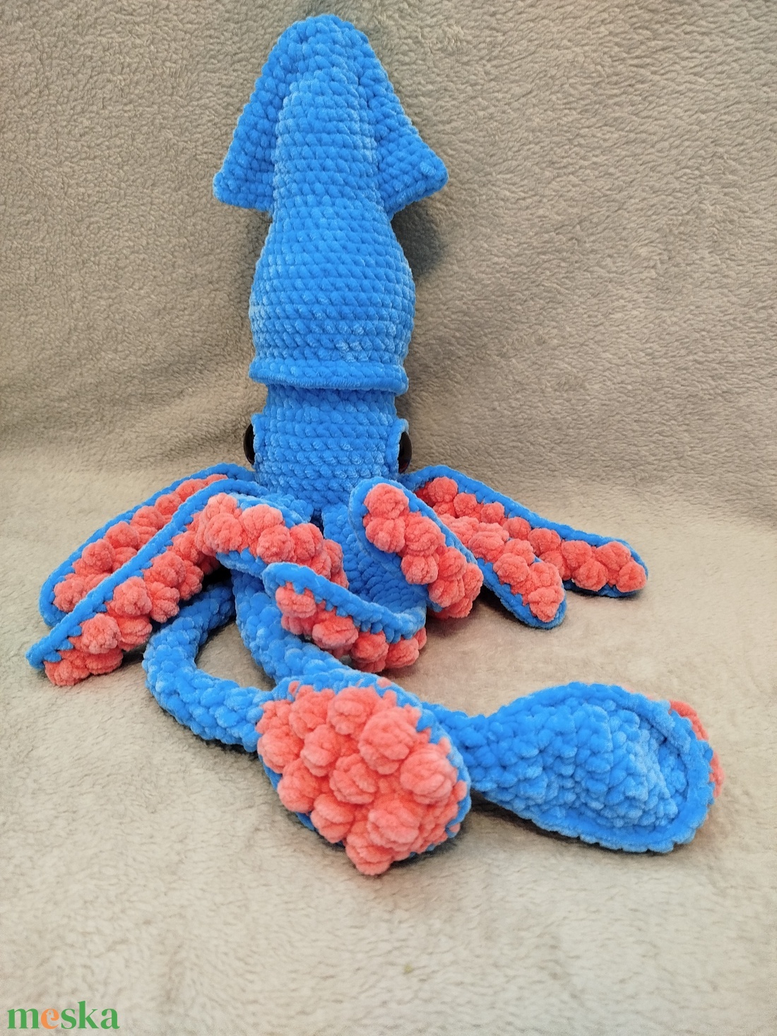 Horgolt ÓRIÁS TINTAHAL - játék & sport - plüssállat & játékfigura - más figura - Meska.hu