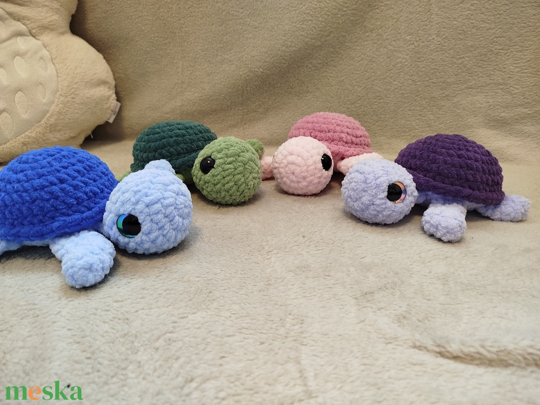 Horgolt  teknős - játék & sport - plüssállat & játékfigura - teknős - Meska.hu