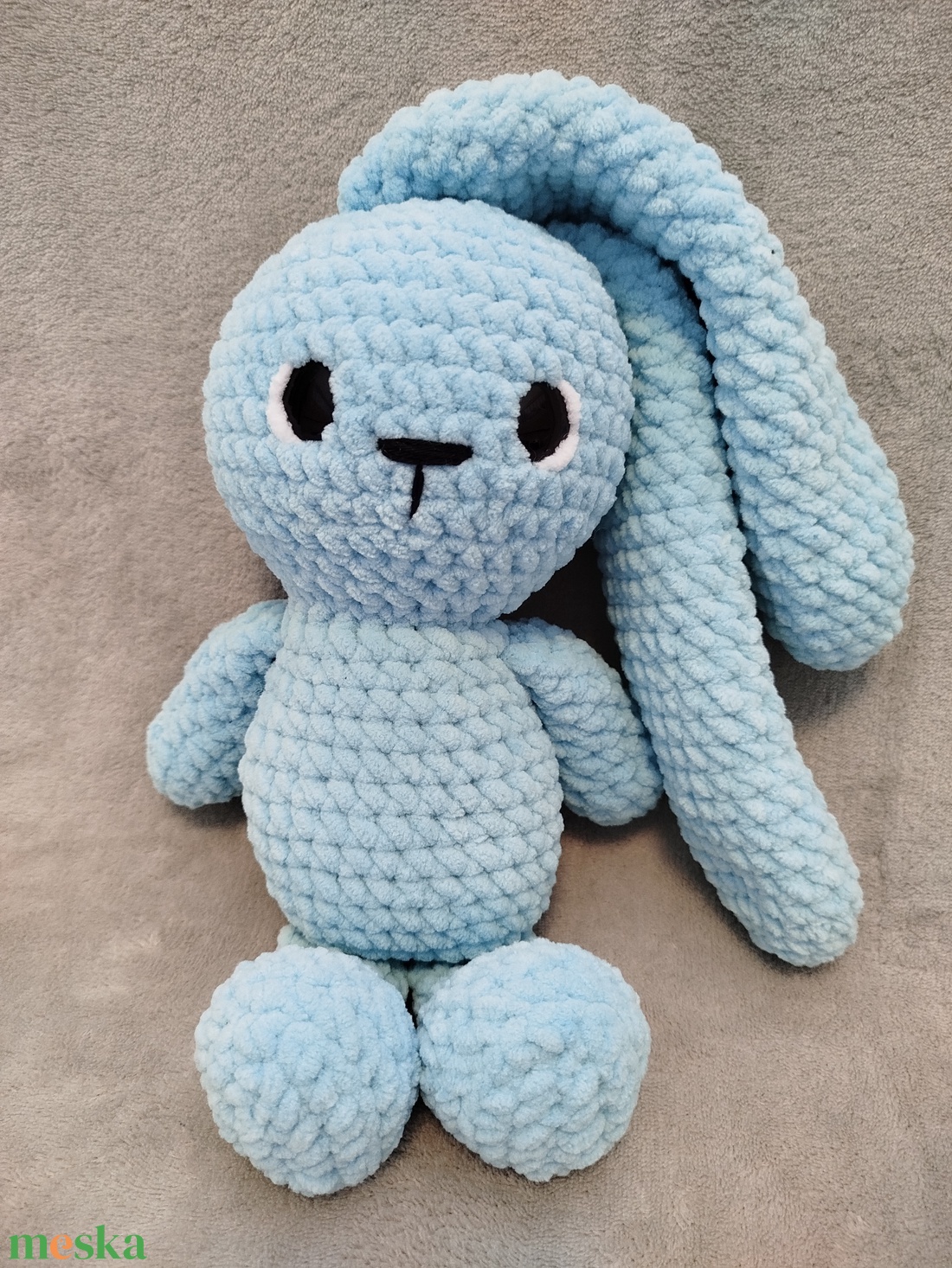 Horgolt hosszúfülű nyuszi - játék & sport - plüssállat & játékfigura - nyuszi - Meska.hu