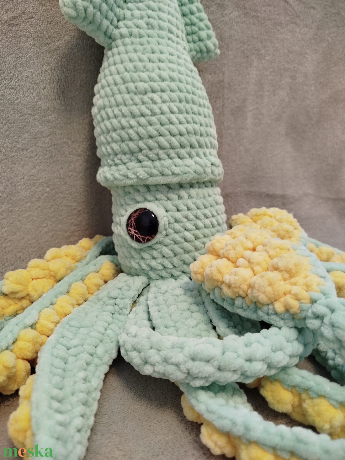 Horgolt óriás tintahal - játék & sport - plüssállat & játékfigura - más figura - Meska.hu