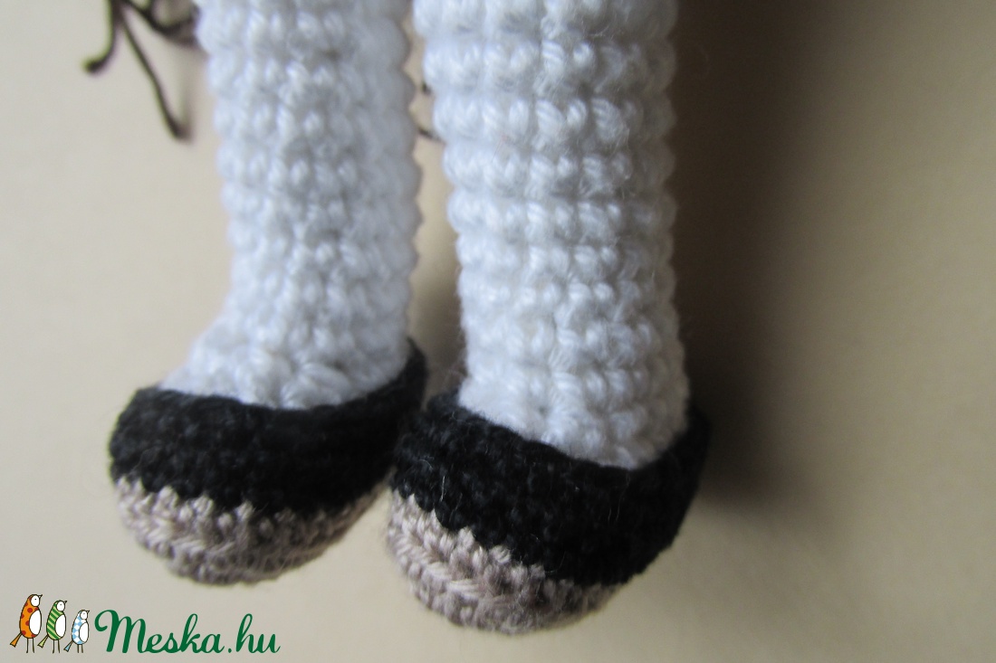Szilvia baba - amigurumi baba - horgolt baba - horgolt öltöztetős baba - baba ruhatárral - játékbaba -  - Meska.hu