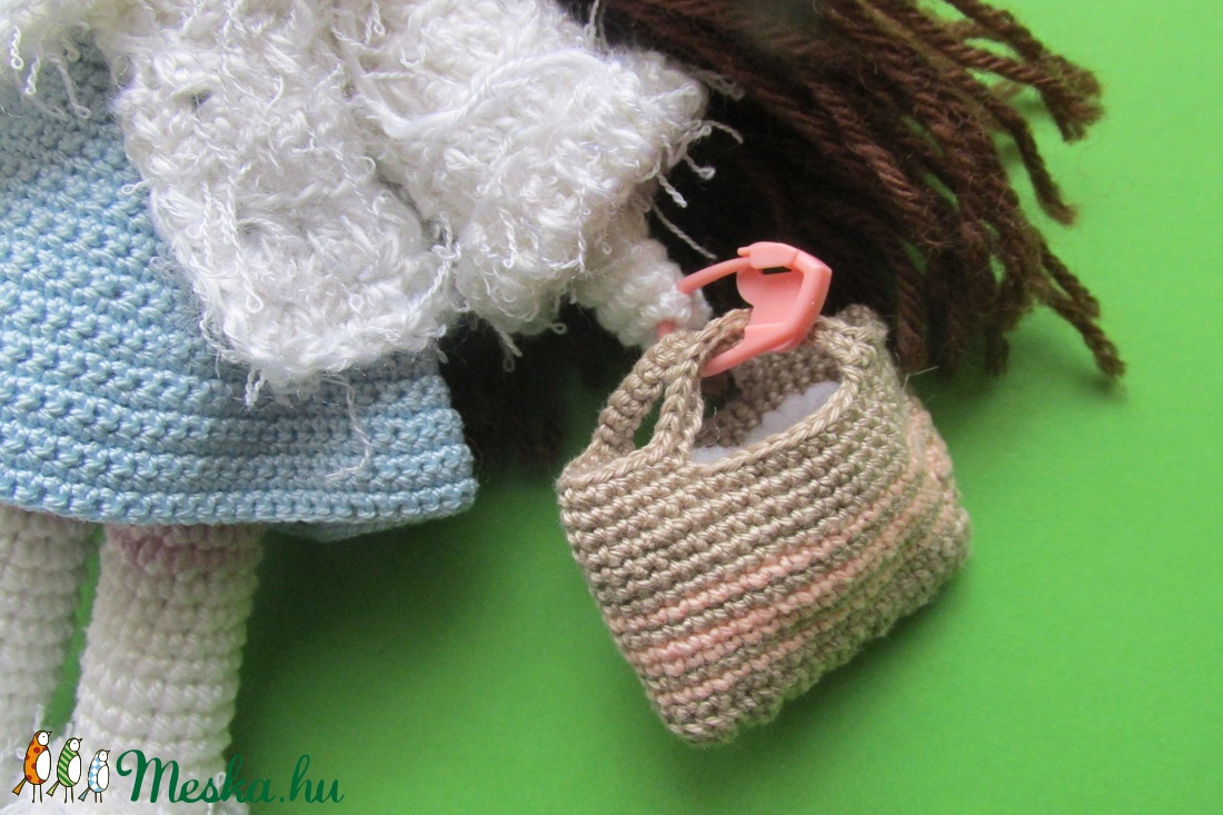 Szidónia baba - amigurumi baba - horgolt baba - öltöztethető horgolt baba - játék & sport - baba & babaház - öltöztethető baba - Meska.hu