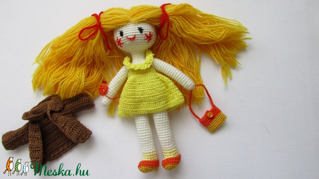 Napsugár - amigurumi baba - horgolt baba - baba ruhatárral - öltöztetős baba - játék & sport - baba & babaház - baba - Meska.hu Napsugár - amigurumi baba - horgolt baba - baba ruhatárral - öltöztetős baba - játék & sport - baba & babaház - baba - Meska.hu