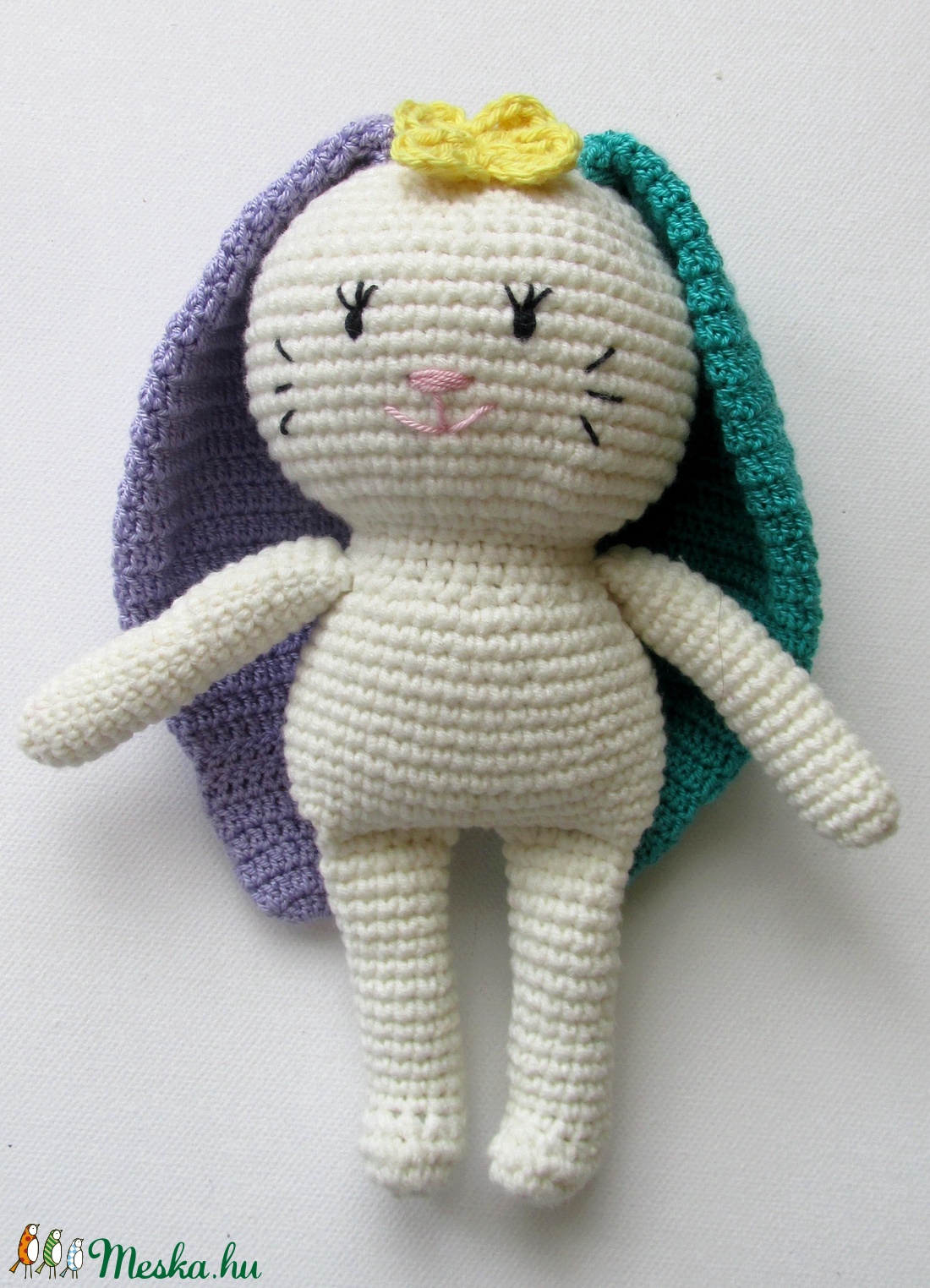 Nyuszimuszi - amigurumi alvóka - játék & sport - plüssállat & játékfigura - nyuszi - Meska.hu Nyuszimuszi - amigurumi alvóka - játék & sport - plüssállat & játékfigura - nyuszi - Meska.hu