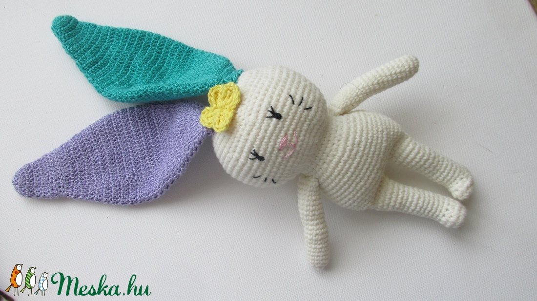 Nyuszimuszi - amigurumi alvóka - játék & sport - plüssállat & játékfigura - nyuszi - Meska.hu Nyuszimuszi - amigurumi alvóka - játék & sport - plüssállat & játékfigura - nyuszi - Meska.hu