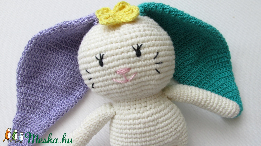 Nyuszimuszi - amigurumi alvóka - játék & sport - plüssállat & játékfigura - nyuszi - Meska.hu Nyuszimuszi - amigurumi alvóka - játék & sport - plüssállat & játékfigura - nyuszi - Meska.hu