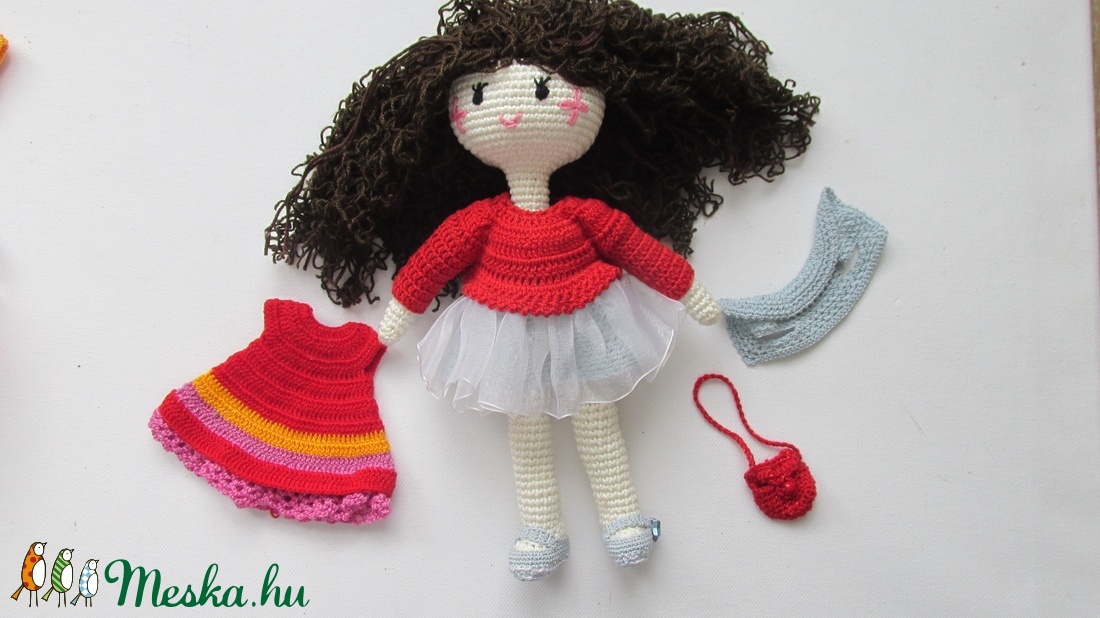 Valéria baba - amigurumi baba - horgolt baba - öltöztetős baba - játékbaba - babajáték - - Meska.hu Valéria baba - amigurumi baba - horgolt baba - öltöztetős baba - játékbaba - babajáték - - Meska.hu