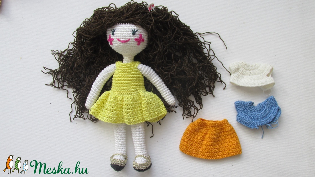 Flóra baba - amigurumi baba - horgolt baba - göndaörbababhorgolt baba ruhatárral - öltöztethető horgolt baba - játékbaba - játék & sport - baba & babaház - öltöztethető baba - Meska.hu Flóra baba - amigurumi baba - horgolt baba - göndaörbababhorgolt baba ruhatárral - öltöztethető horgolt baba - játékbaba - játék & sport - baba & babaház - öltöztethető baba - Meska.hu