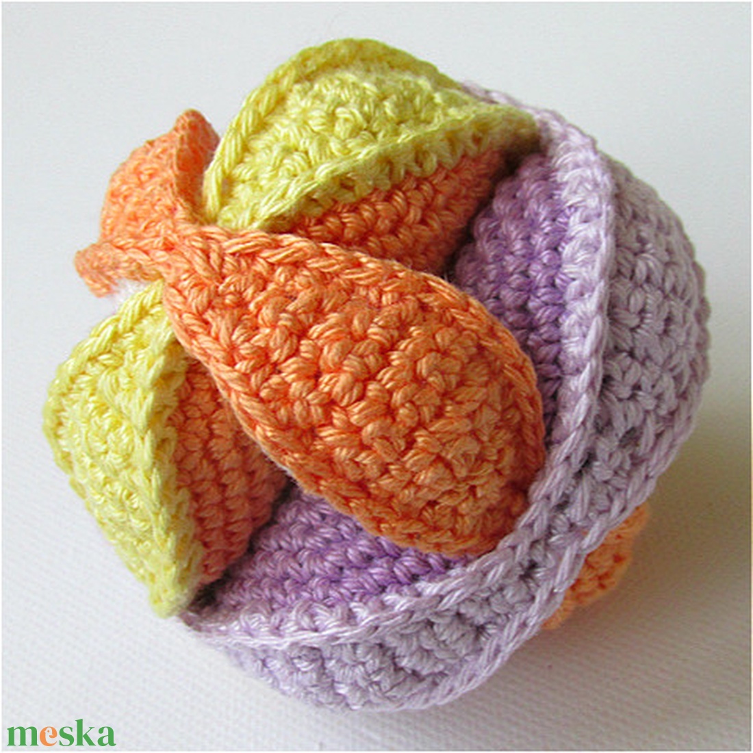 Montessori labda - horgolt babalabda - játék & sport - Meska.hu