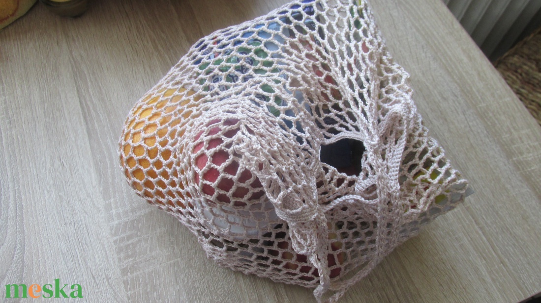 Okos szatyor - necc bevásárló szatyor tokkal - 4000FT - táska & tok - bevásárlás & shopper táska - shopper, textiltáska, szatyor - Meska.hu