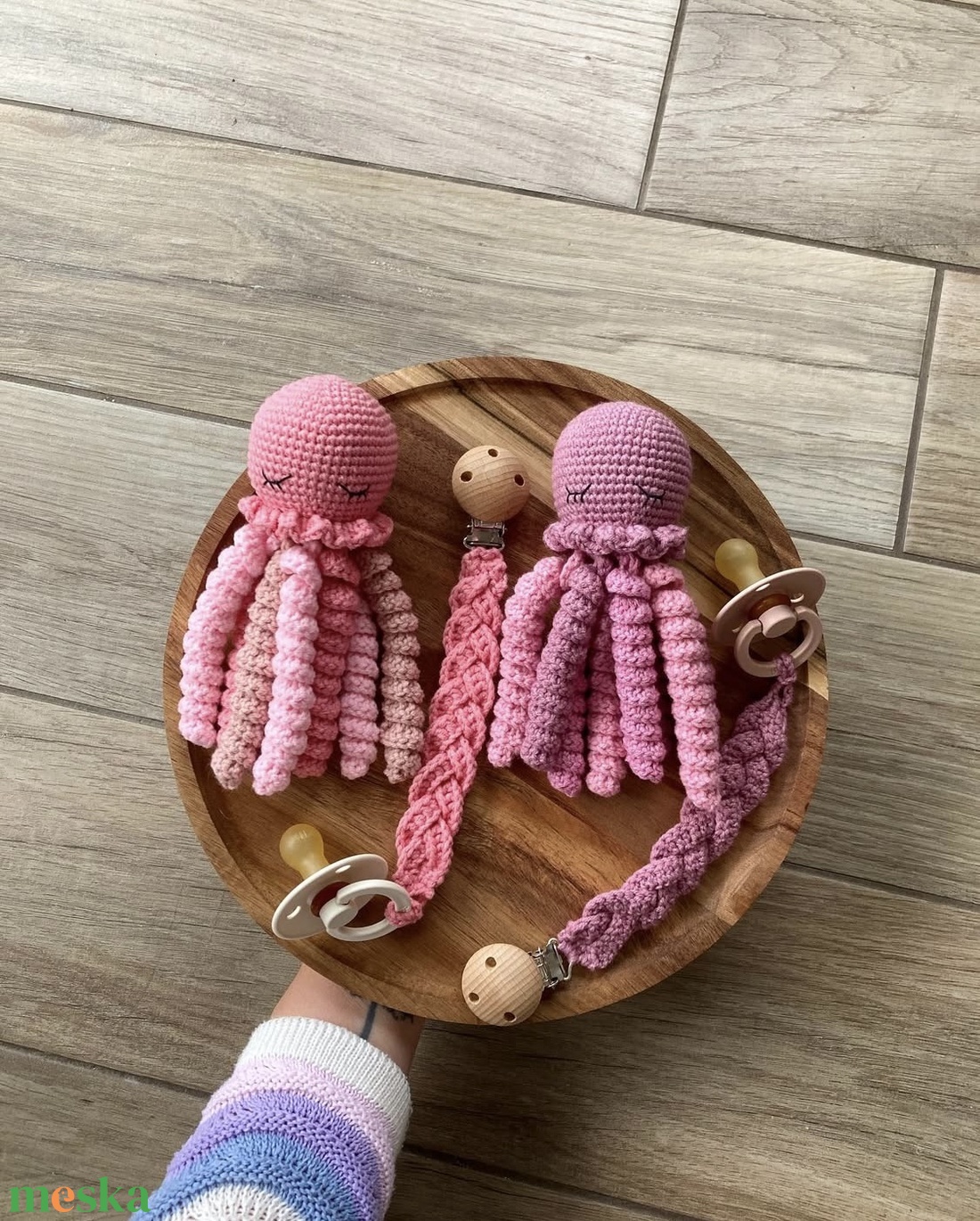 Horgolt polip  - játék & sport - plüssállat & játékfigura - polip - Meska.hu