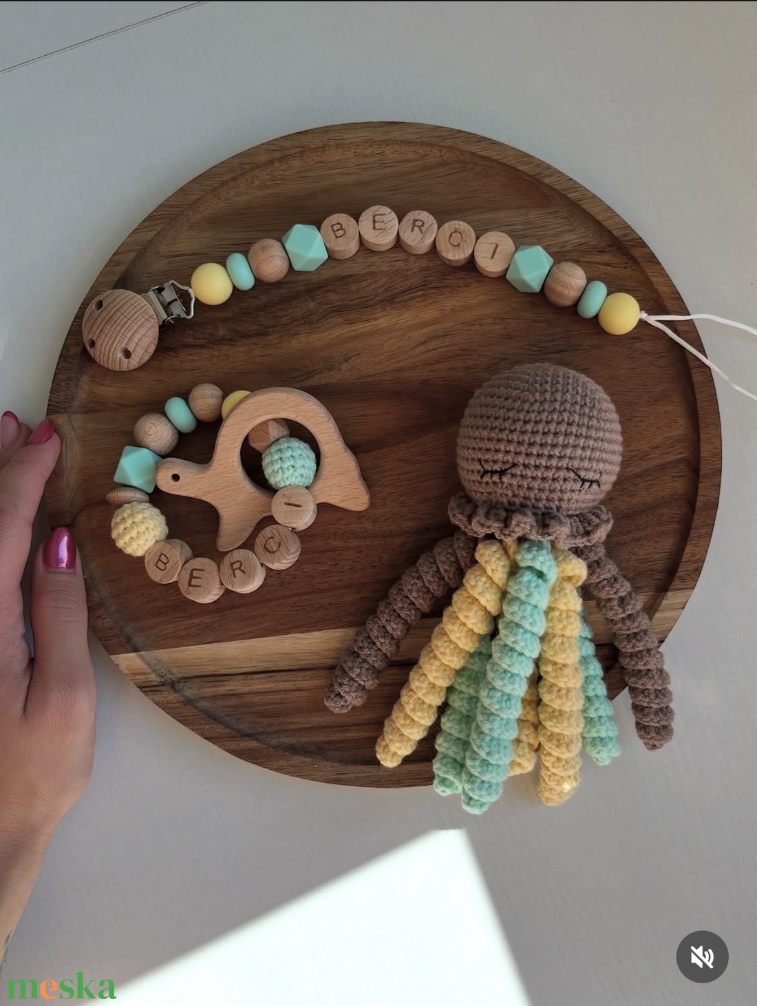 Horgolt polip  - játék & sport - plüssállat & játékfigura - polip - Meska.hu