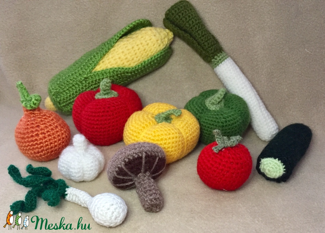 Horgolt zöldségek a babakonyhába -  - Meska.hu