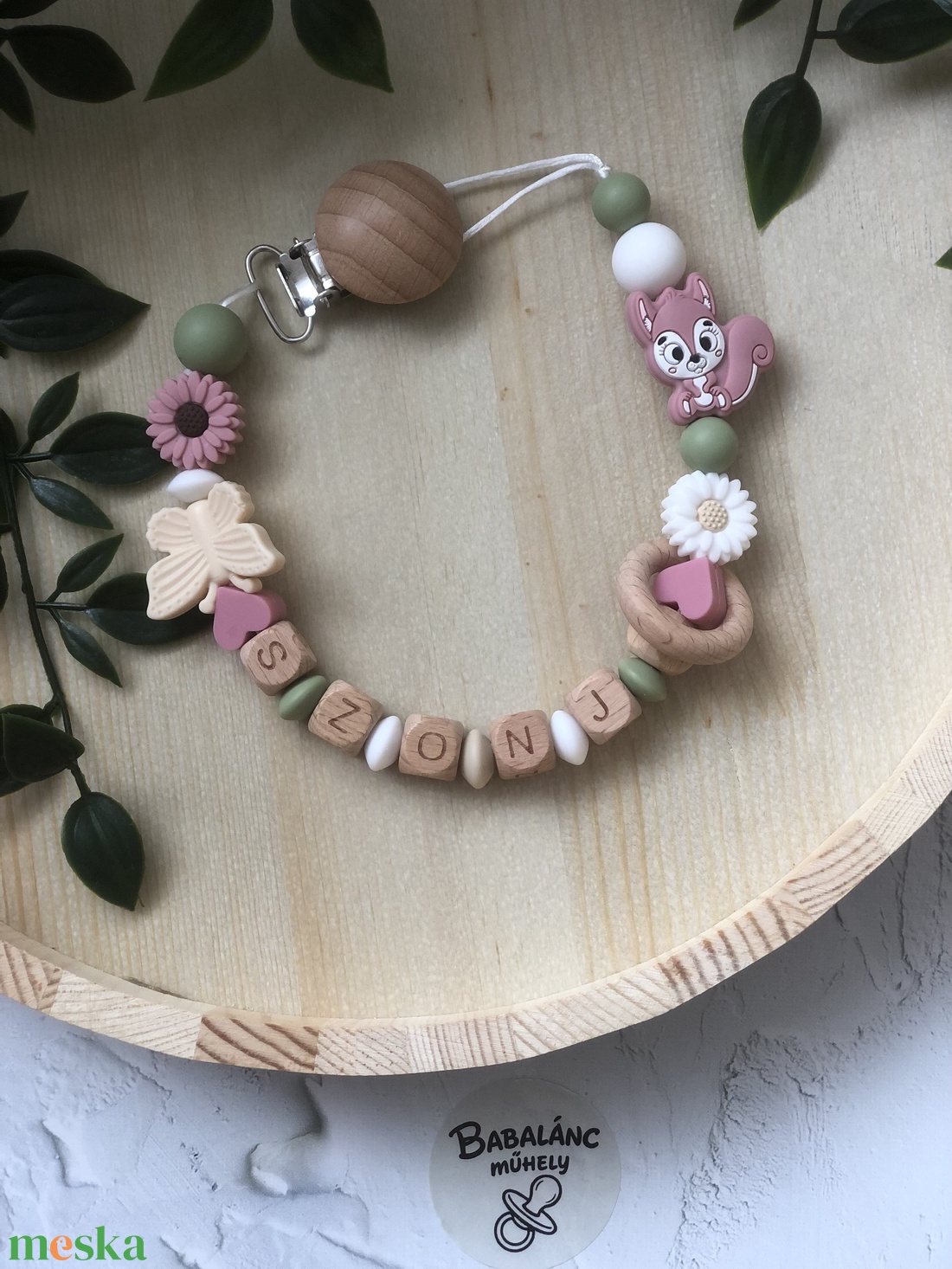 Cumilánc mókus - baba - mama - baba játékok - cumilánc - Meska.hu