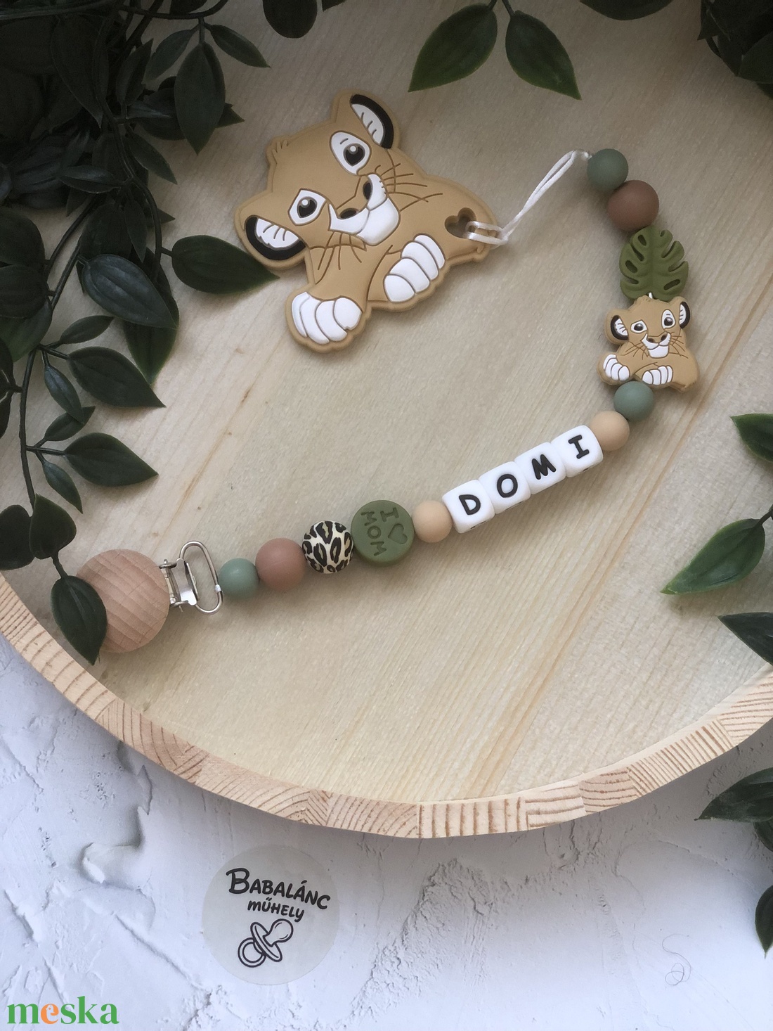 Rágcsalánc simba  - baba - mama - baba játékok - cumilánc - Meska.hu