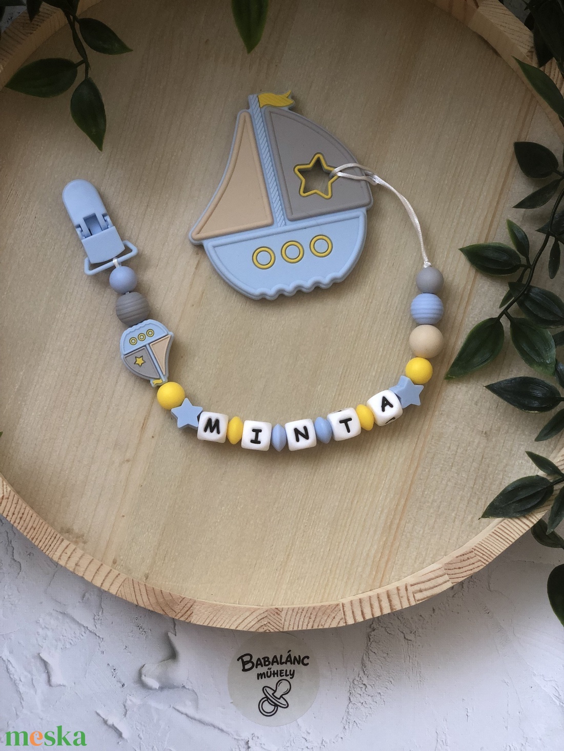 Rágcsalánc hajó - baba - mama - baba játékok - cumilánc - Meska.hu