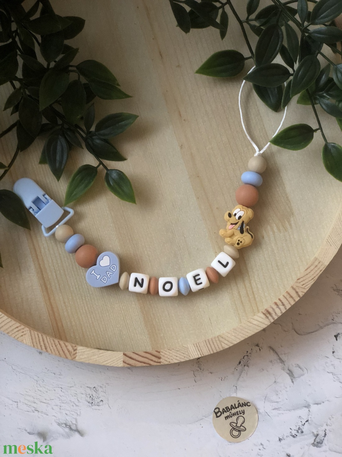 Plútó (Disney) cumilánc  - baba - mama - baba játékok - cumilánc - Meska.hu