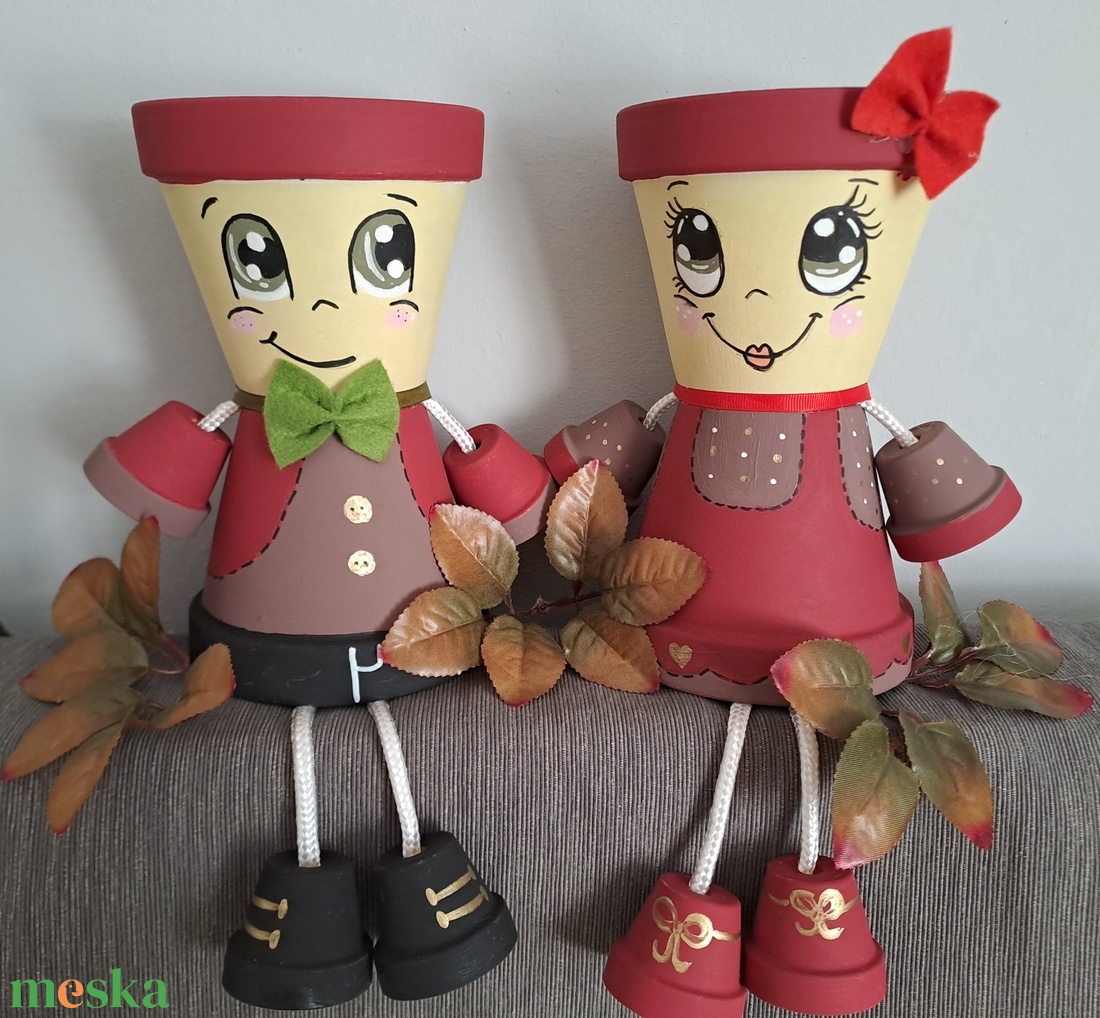 Cserép baba pár - kellékek & szerszámok - díszíthető tárgyak - cserép - Meska.hu Cserép baba pár - kellékek & szerszámok - díszíthető tárgyak - cserép - Meska.hu
