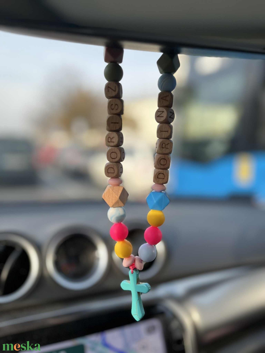 Fagyöngyös Rózsafüzér névvel - játék & sport - babalátogató ajándékcsomag - Meska.hu