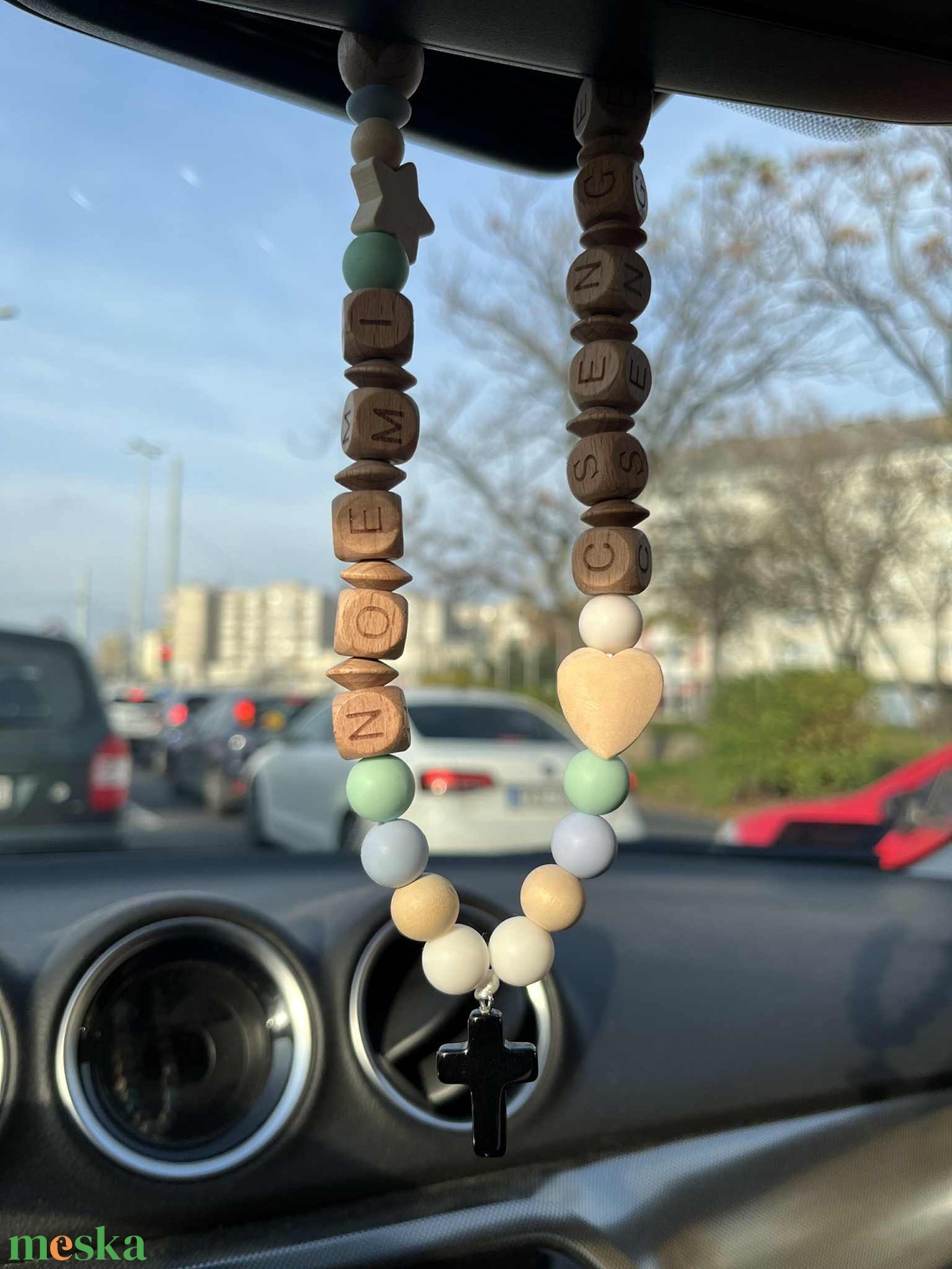 Fagyöngyös Rózsafüzér névvel - játék & sport - babalátogató ajándékcsomag - Meska.hu