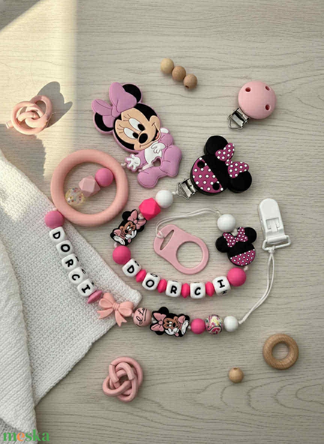 Mesefigurás Rágcsalánc két darabos szett - játék & sport - babalátogató ajándékcsomag - Meska.hu