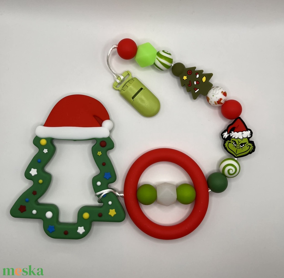 Karácsonyi mesefigurás cumilánc szett - karácsony - mikulás - mikulás ajándékok - Meska.hu