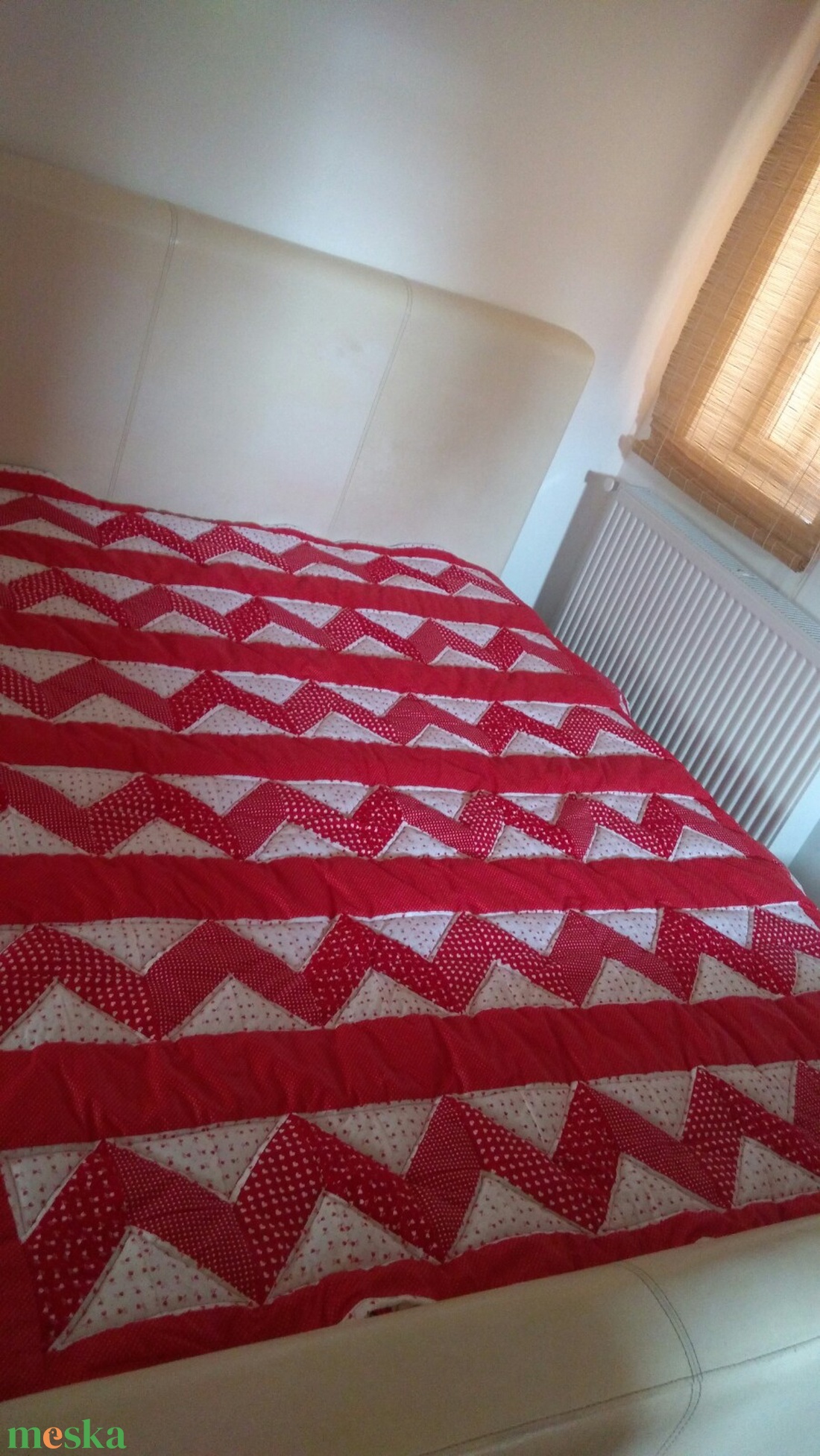 Óriási piros patchwork takaró, francia ágyra, választható szín és minta kombináció - otthon & életmód - lakástextil - ágytakaró - Meska.hu Óriási piros patchwork takaró, francia ágyra, választható szín és minta kombináció - otthon & életmód - lakástextil - ágytakaró - Meska.hu