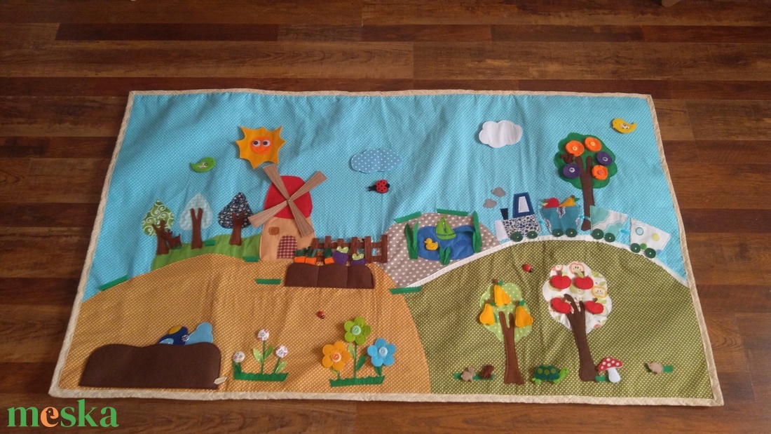 Interaktív fali matató, Mozgatható és játszós részekkel, 150x100 cm méret, Foglalkoztató fali matató - otthon & életmód - babaszoba, gyerekszoba - falvédő gyerekszobába - Meska.hu Interaktív fali matató, Mozgatható és játszós részekkel, 150x100 cm méret, Foglalkoztató fali matató - otthon & életmód - babaszoba, gyerekszoba - falvédő gyerekszobába - Meska.hu