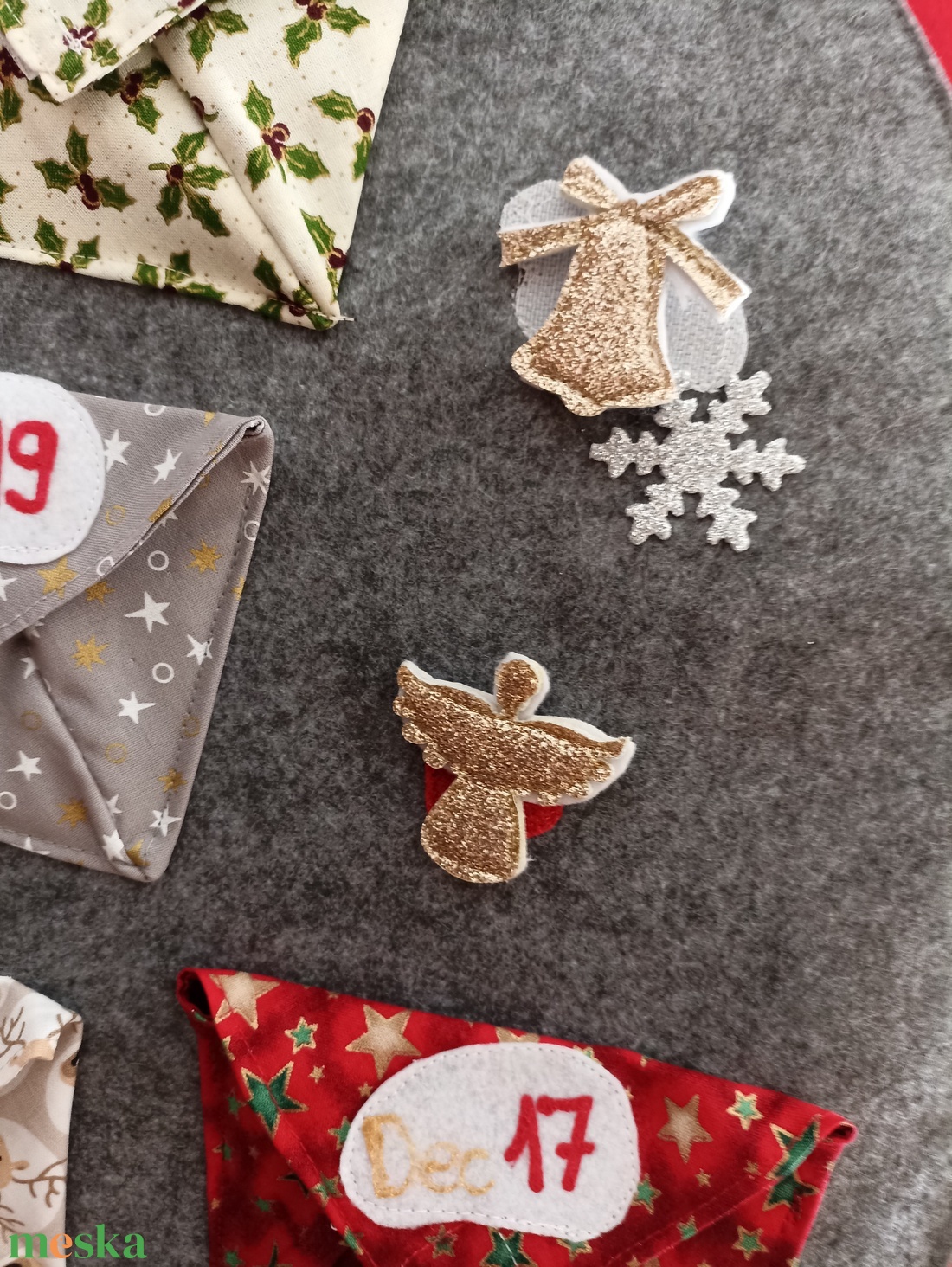 Őrök adventi naptár óriás Mikulás puttony  - karácsony - adventi díszek - adventi naptár - Meska.hu