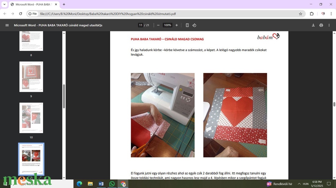 Puha baba takaró DIY csináld magad egységcsomag Minden is benne van, hogy elkészítsd csak te kelessz hozzá :)  - diy (csináld magad) - egységcsomag - Meska.hu