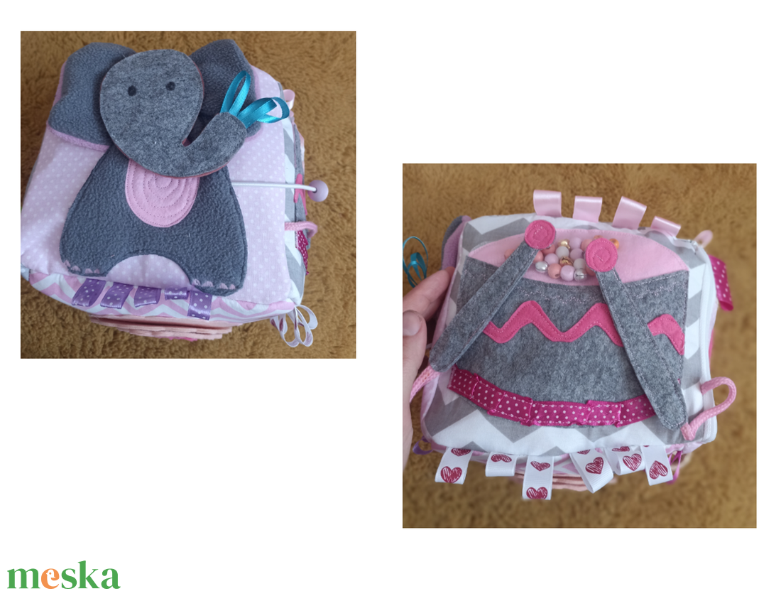 Pink babakocka, puha bébi játék, ha hasznosat és szépet is szeretnél adni egy cuki babának - baba - mama - baba játékok - babakocka - Meska.hu