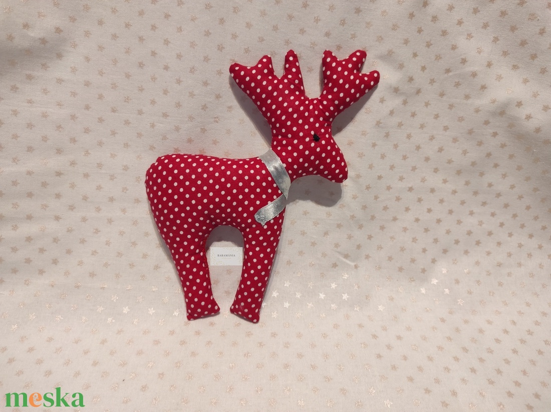 Karácsonyi szarvas - karácsony - karácsonyi lakásdekoráció - karácsonyi manók, figurák - Meska.hu