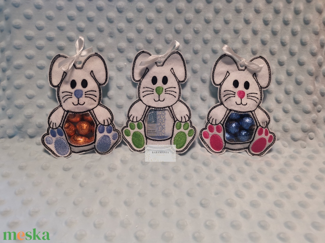 Húsvéti ajándéktartó nyuszi - játék & sport - plüssállat & játékfigura - nyuszi - Meska.hu