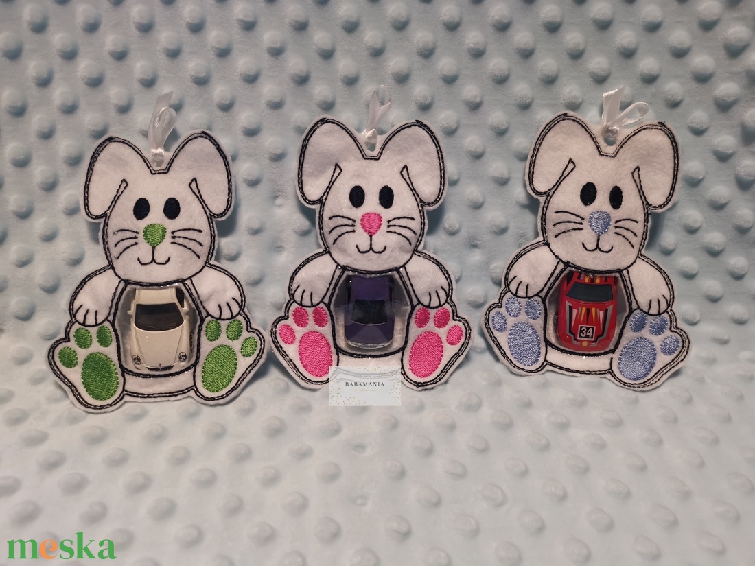 Húsvéti ajándéktartó nyuszi - játék & sport - plüssállat & játékfigura - nyuszi - Meska.hu