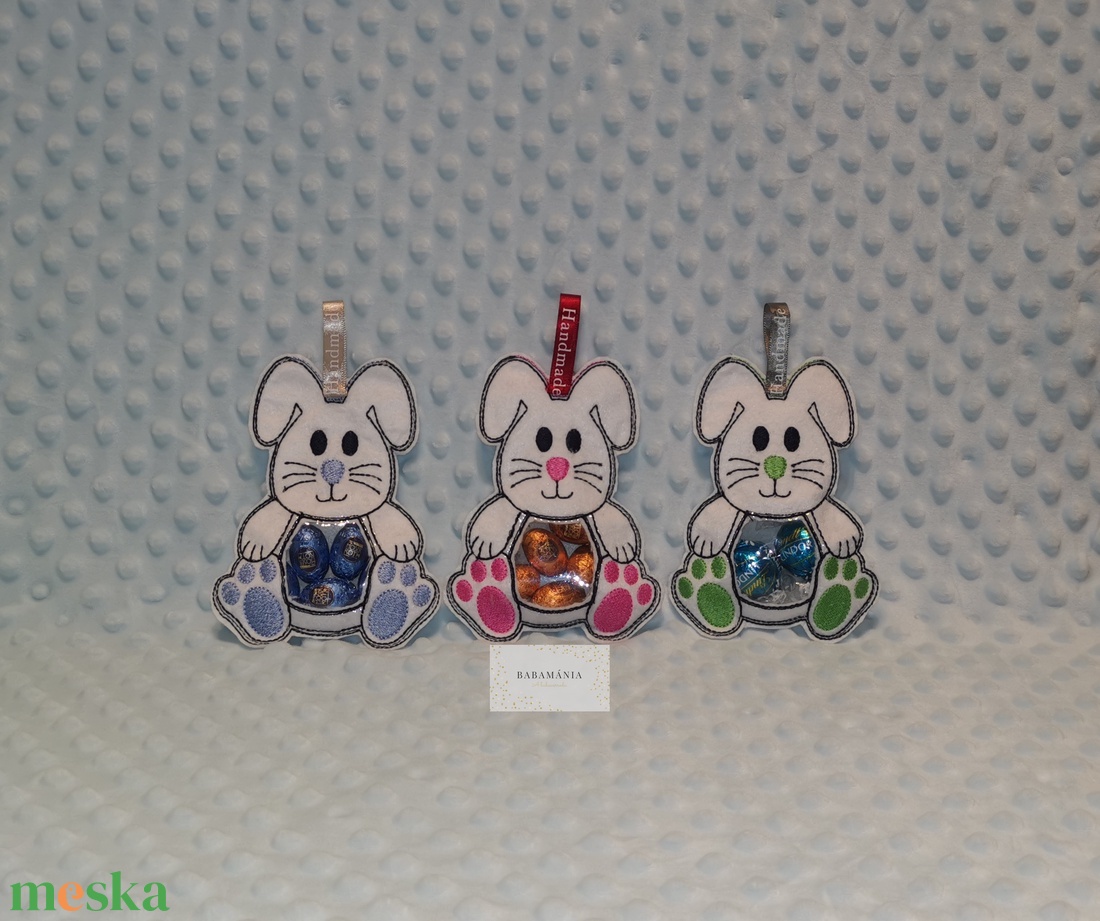 Húsvéti ajándéktartó nyuszi - játék & sport - plüssállat & játékfigura - nyuszi - Meska.hu