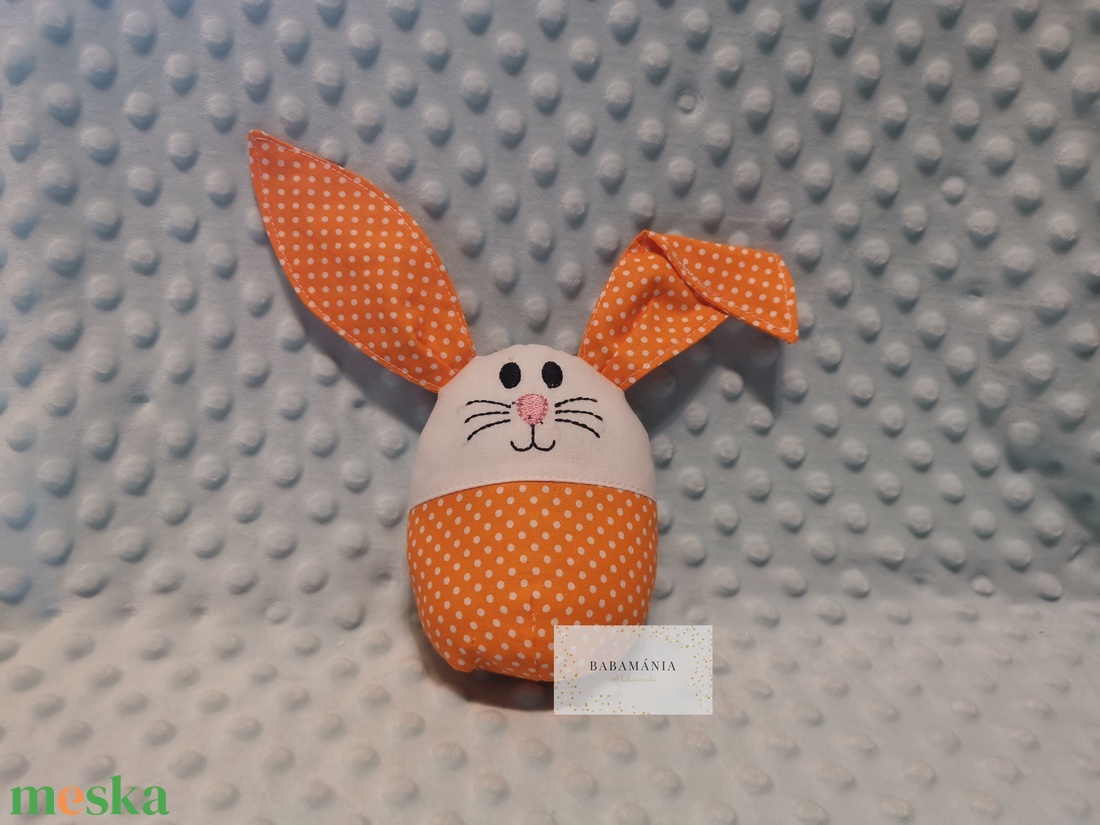 Narancssárga nyuszi - játék & sport - plüssállat & játékfigura - nyuszi - Meska.hu