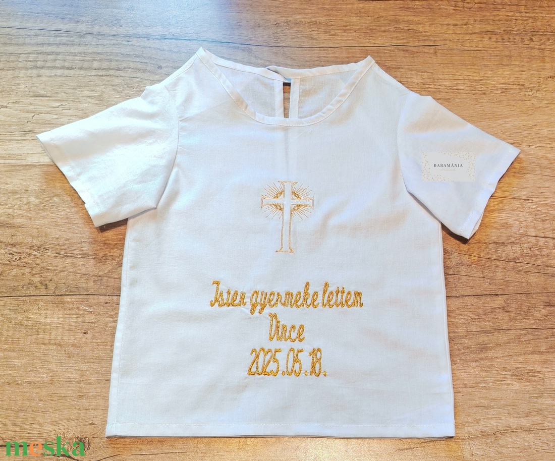 Keresztelő ingecske - ruha & divat - babaruha & gyerekruha - keresztelő ruha - Meska.hu