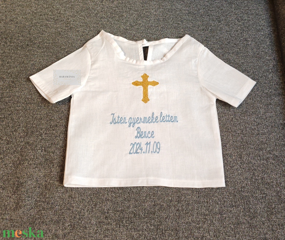 Keresztelő ingecske - ruha & divat - babaruha & gyerekruha - keresztelő ruha - Meska.hu