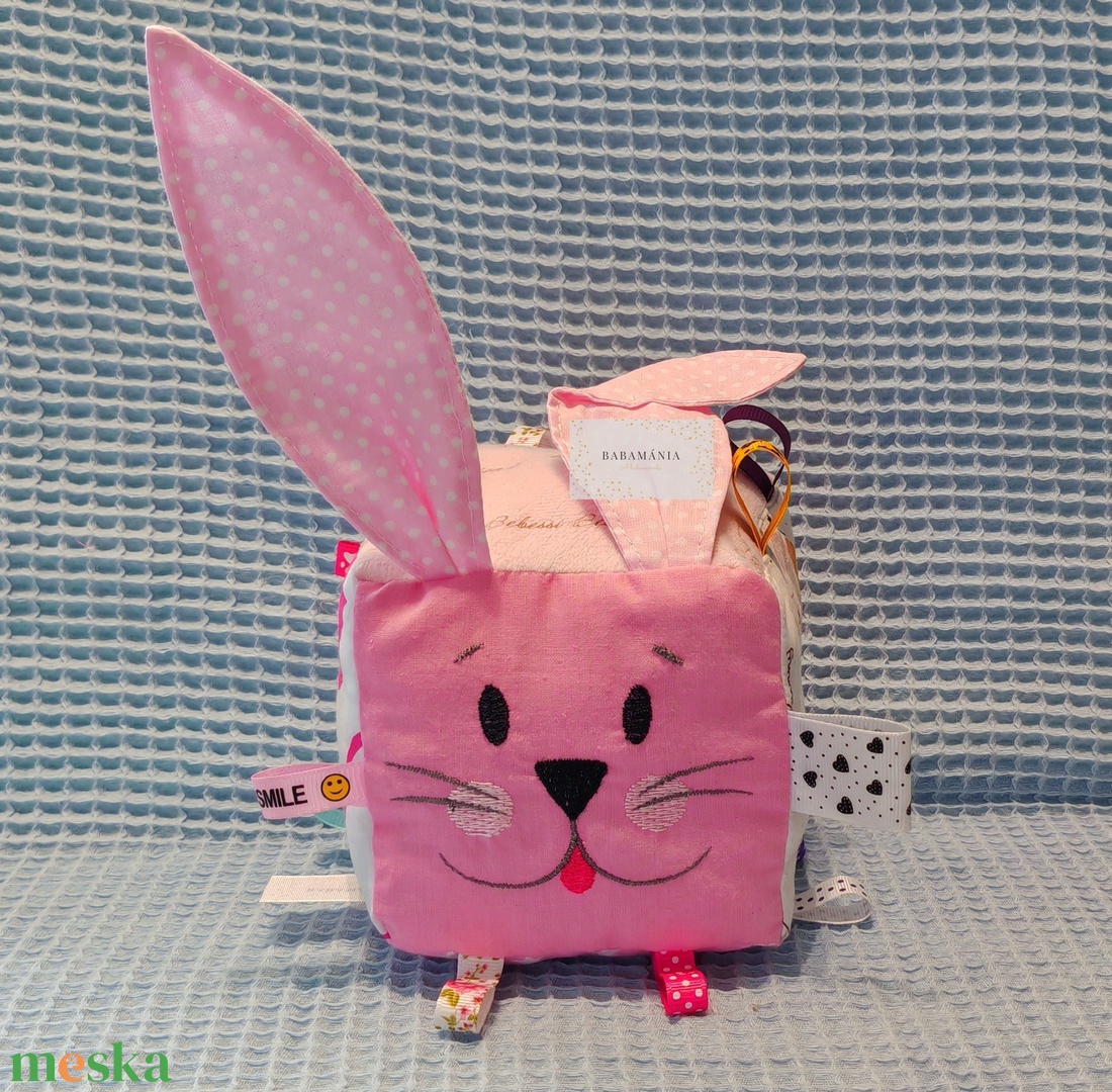 Húsvéti lányos címkekocka - baba - mama - baba játékok - babakocka - Meska.hu