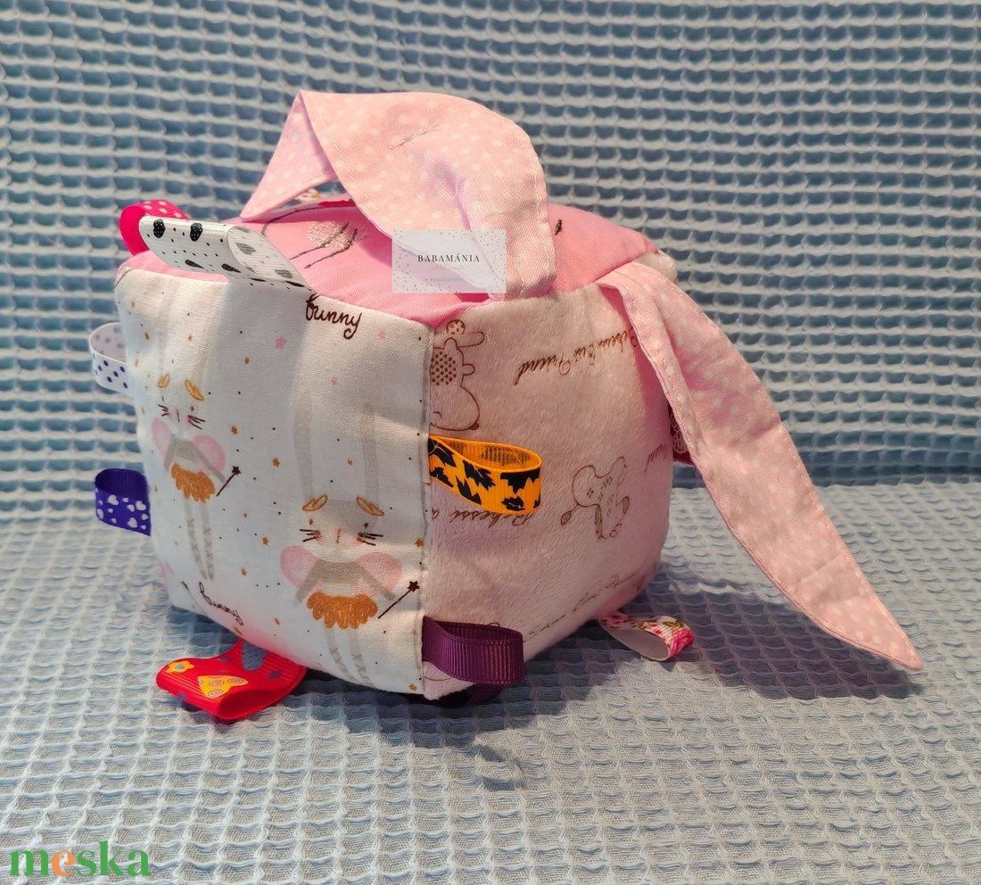 Húsvéti lányos címkekocka - baba - mama - baba játékok - babakocka - Meska.hu