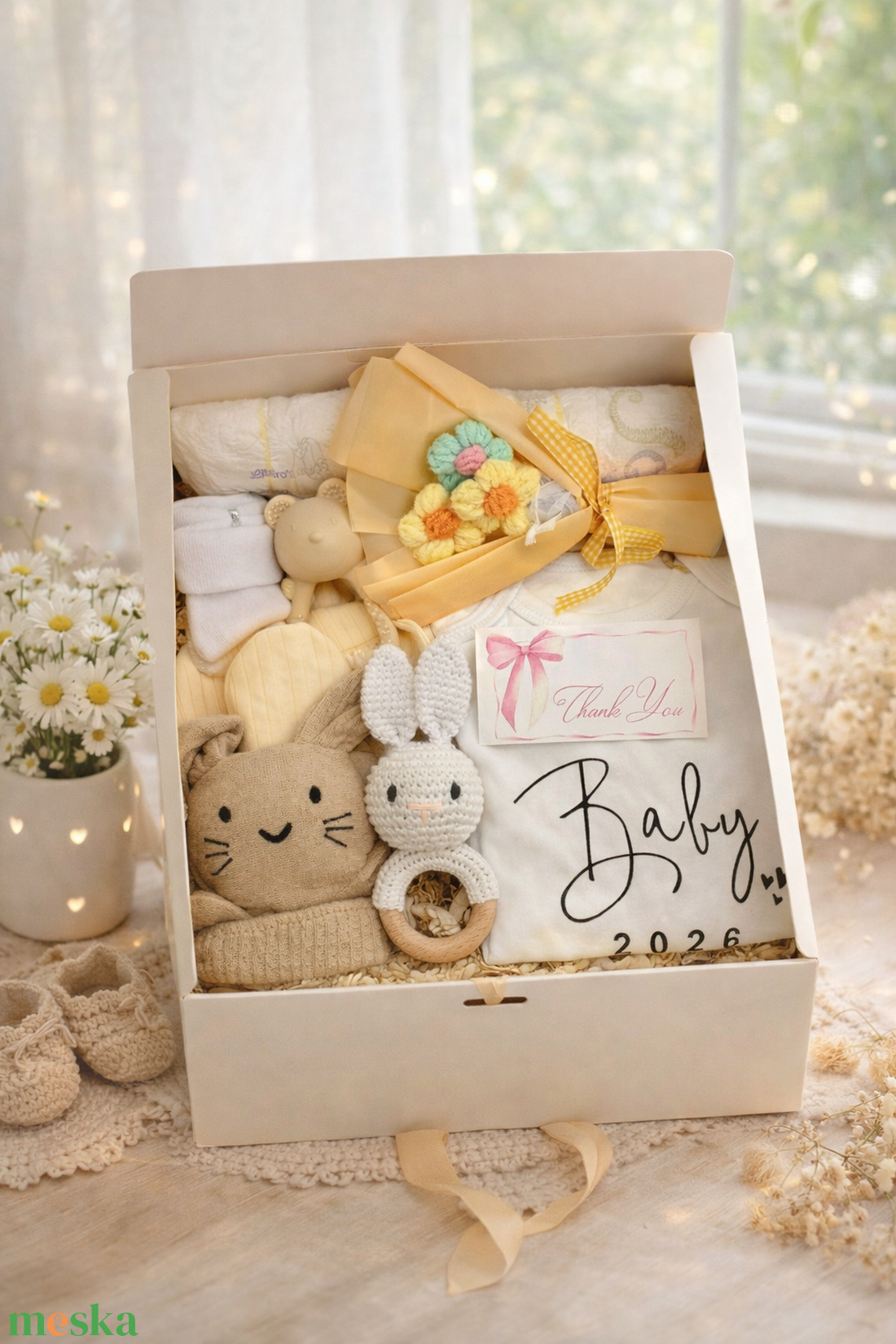 LuxoryBabyBox  - baba - mama - babalátogató ajándékcsomag - Meska.hu