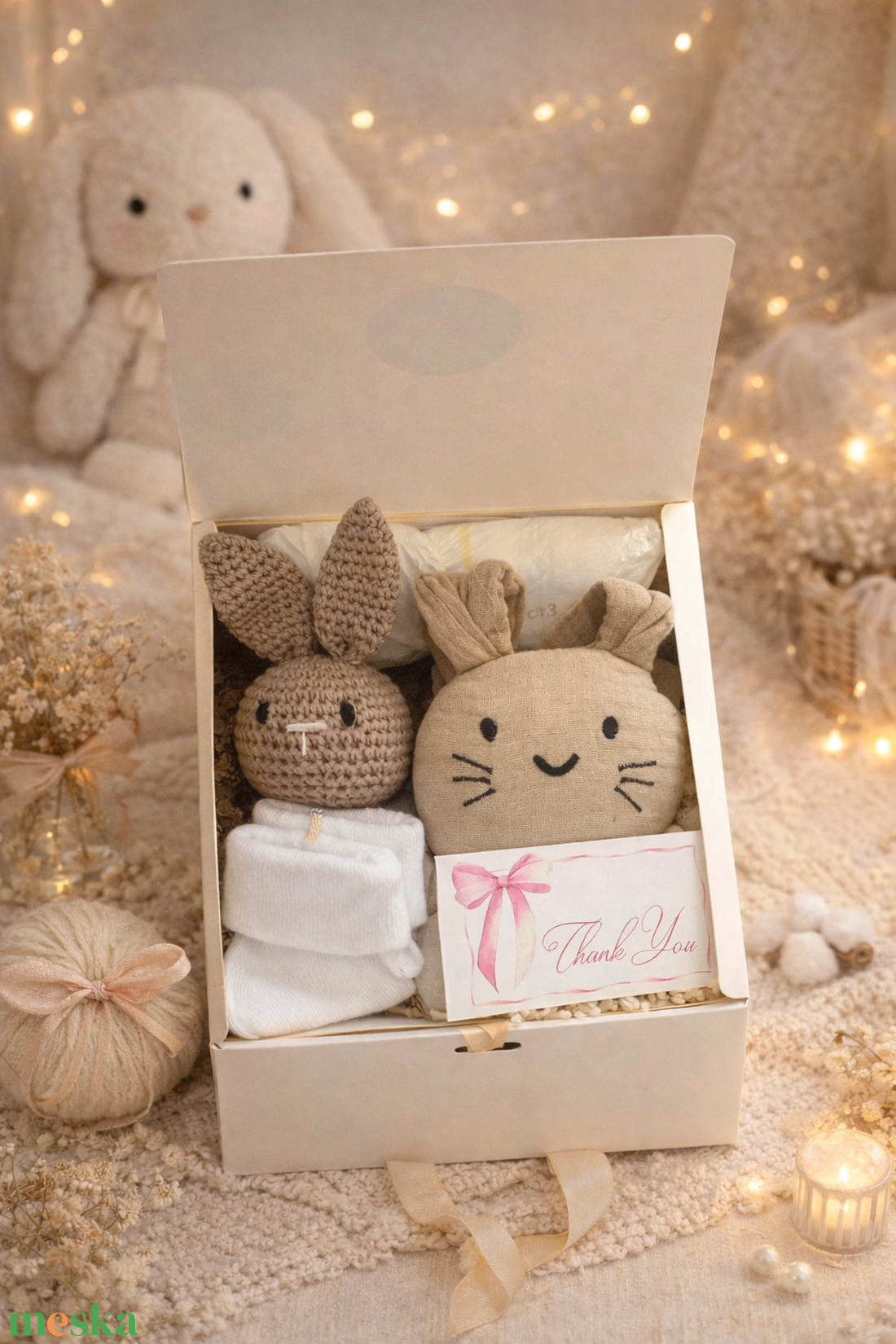 MiniManóBox  - baba - mama - babalátogató ajándékcsomag - Meska.hu