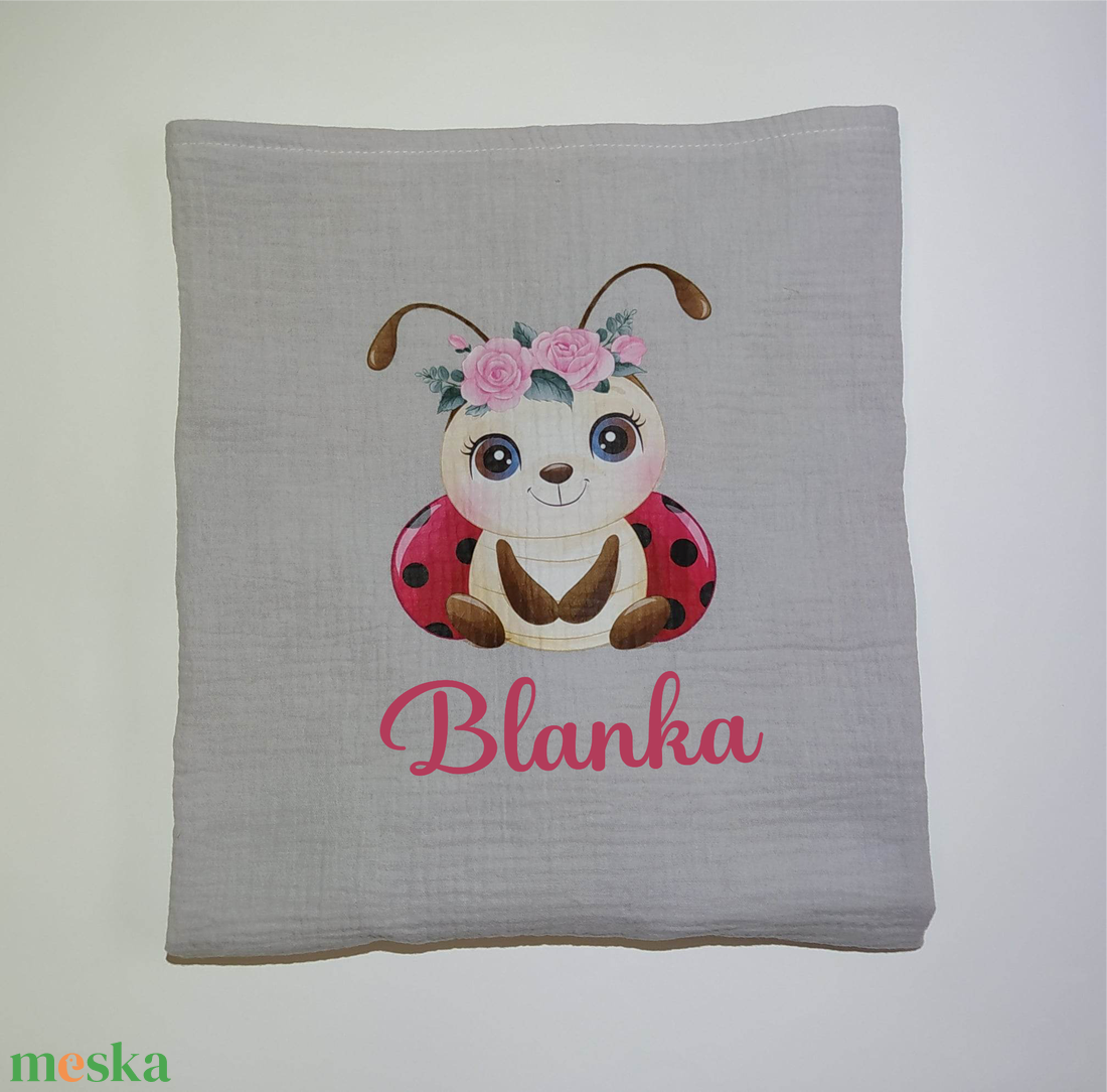 Egyedi névre szóló pihe puha duplagéz takaró - otthon & életmód - babaszoba, gyerekszoba - babaszoba, gyerekszoba - Meska.hu