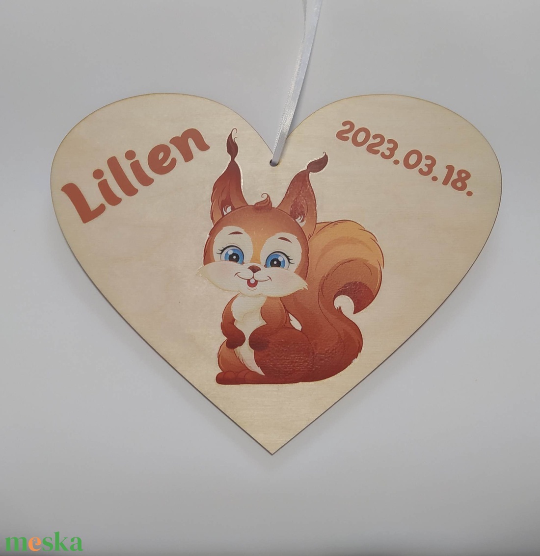 Fali fa tábla mintával névvel - otthon & életmód - babaszoba, gyerekszoba - babaszoba dekoráció - Meska.hu